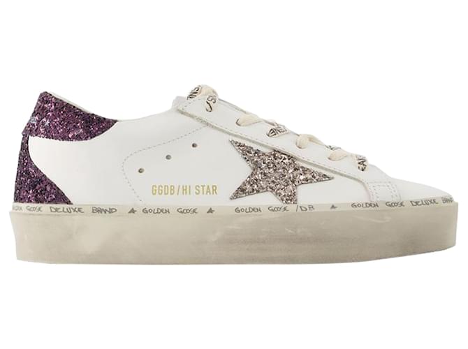 Hi Star Sneakers - Golden Goose Deluxe Brand - Leather - White Pony-style calfskin  ref.1355217